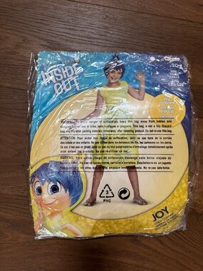 Inside Out Joy Costume Dress with Wig - Yellow